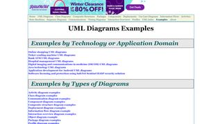 
                            7. Examples of UML diagrams - use case, class, component, package ...