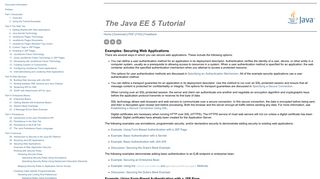 
                            5. Examples: Securing Web Applications - The Java EE 5 Tutorial