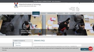 
                            8. Exams FAQ | Waterford Institute of Technology - WIT