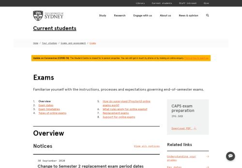 
                            3. Exams - The University of Sydney