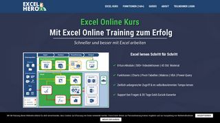 
                            11. Excel lernen mit dem Excelhero Online Training Excelkurs | Excelhero