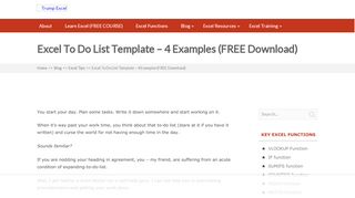 
                            13. Excel To Do List Template - [FREE DOWNLOAD] - Trump Excel