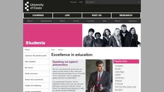 
                            6. Excellence in education - Students - University of Essex