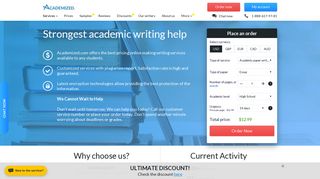 
                            9. Exceptional Academic Writing Services | Academized - 15% OFF
