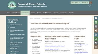 
                            9. Exceptional Children / Department Homepage