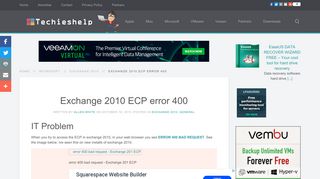 
                            11. Exchange 2010 ECP error 400 bad request - Techieshelp.com