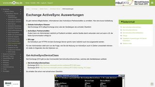 
                            1. Exchange ActiveSync Auswertungen - MSXFAQ