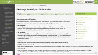 
                            8. Exchange ActiveSync Fehlersuche - MSXFAQ