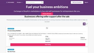 
                            5. Exchange by Shopify