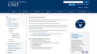 
                            4. Exchange Email | Villanova University