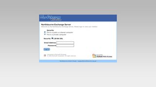 
                            4. Exchange Log In - Outlook Web Access