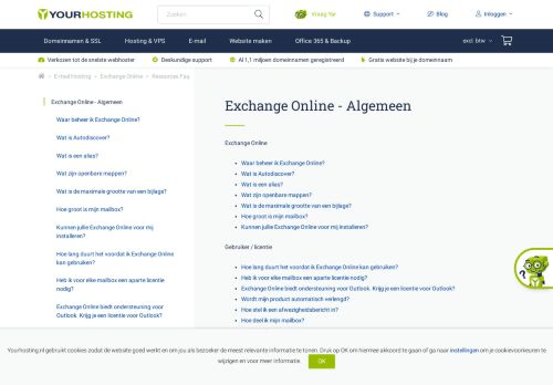 
                            10. Exchange Online FAQ - Beheren, licenties en meer - Yourhosting