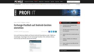 
                            1. Exchange-Postfach auf Android-Geräten einrichten - PC-WELT
