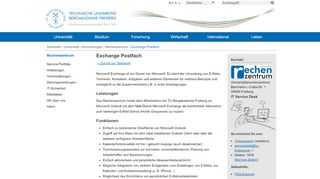 
                            8. Exchange Postfach | TU Bergakademie Freiberg