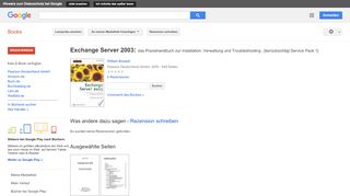 
                            6. Exchange Server 2003: das Praxishandbuch zur Installation, ...