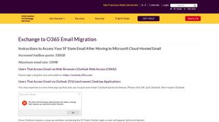 
                            12. Exchange to O365 Email Migration | Information Technology Services