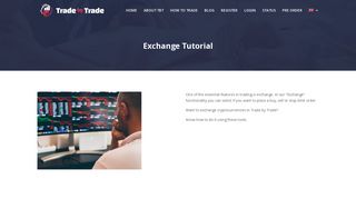 
                            11. Exchange - Trade by Trade features | Trade by Trade
