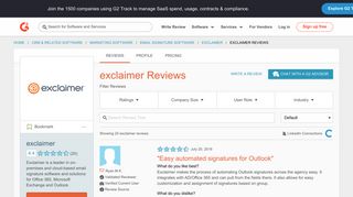 
                            10. exclaimer Reviews 2018 | G2 Crowd