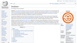
                            7. Exclaimer - Wikipedia