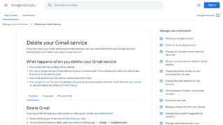 
                            3. Excluir seu serviço do Gmail - Android - Ajuda do Conta do Google