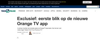 
                            6. Exclusief: eerste blik op de nieuwe Orange TV app - TechPulse