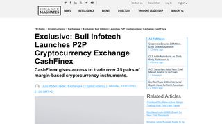 
                            8. Exclusive: Bull Infotech Launches P2P Cryptocurren ...