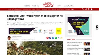 
                            9. Exclusive: CRPF working on mobile app for its 3 lakh jawans - India ...