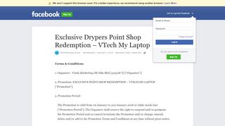 
                            7. Exclusive Drypers Point Shop Redemption – VTech My Laptop ...