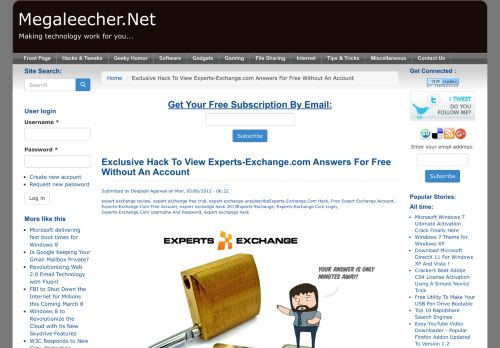 
                            11. Exclusive Hack To View Experts-Exchange.com Answers For Free ...