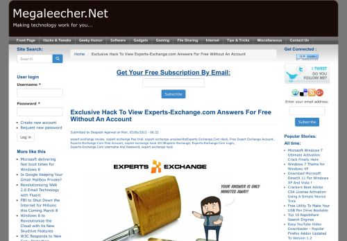 
                            5. Exclusive Hack To View Experts-Exchange.com Answers For Free ...