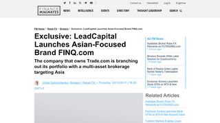 
                            8. Exclusive: LeadCapital Launches Asian-Focused Brand ...