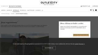 
                            3. Exclusive Member Shopping für unsere Kunden | OUTLETCITY ...