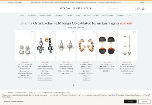 
                            7. Exclusive Milonga Gold-Plated Resin Earrings by | Moda Operandi