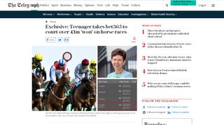 
                            10. Exclusive: Teenager takes bet365 to court over £1m 'won' on horse ...