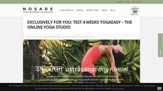
                            9. EXCLUSIVELY FOR YOU: Test 4 weeks YogaEasy - The online yoga ...