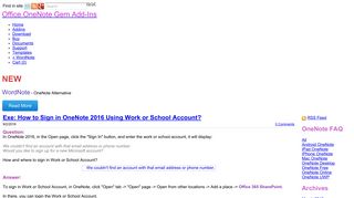 
                            8. Exe: How to Sign in OneNote 2016 Using Work or School Account ...