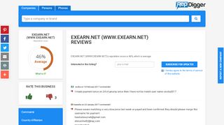 
                            12. EXEARN.NET (WWW.EXEARN.NET) - 2 Reviews, 46% Reputation ...