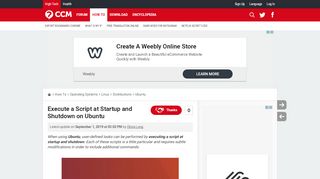 
                            4. Execute a Script at Startup and Shutdown on Ubuntu - Ccm.net