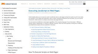
                            6. Executing JavaScript on Web Pages | TestComplete Documentation