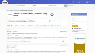 
                            10. Executive Assistant Jobs in Kolkata (Feb 2019) - 545 ... - Shine.com