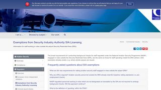 
                            11. Exemptions from Security Industry Authority SIA Licensing | UK Civil ...