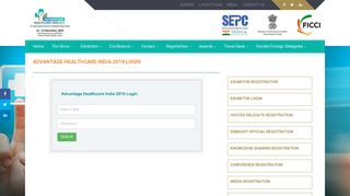 
                            10. Exhibitor Login - Advantage Healthcare - India|Healthcare Exhibition ...