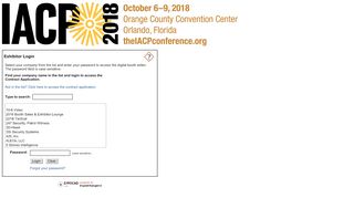 
                            8. Exhibitor Login - EXPOCAD