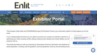 
                            9. Exhibitor Portal Login - European Utility Week!