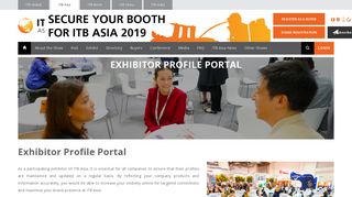 
                            1. Exhibitor Profile Portal - ITB Asia