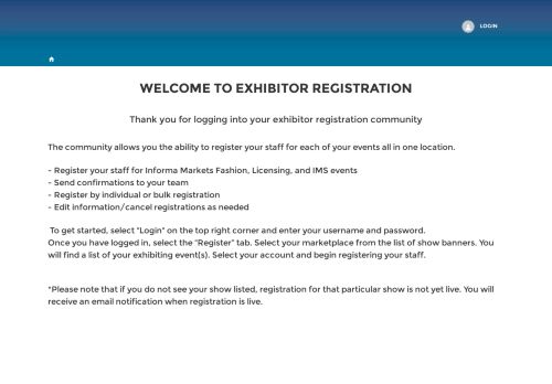 
                            10. Exhibitor Registration