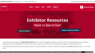 
                            13. Exhibitor Resources - Domotex USA