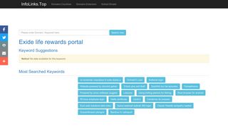 
                            8. Exide life rewards portal Search - InfoLinks.Top