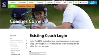 
                            9. Existing Coach Login - nzc.nz