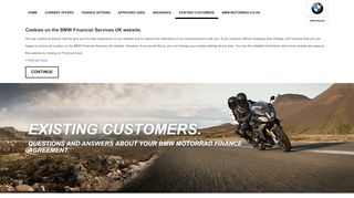
                            7. Existing Customers - BMW Motorrad Financial Services